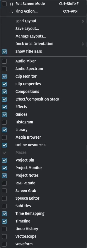 kdenlive2304_view_menu