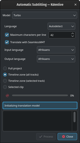 Whisper SeamlessM4T choose input and output language
