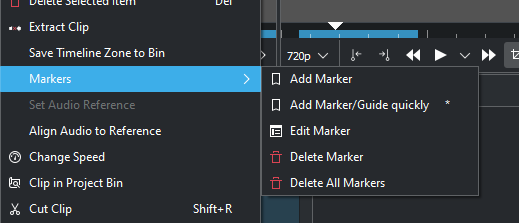 Kdenlive-timeline-righ-click-markersmenu