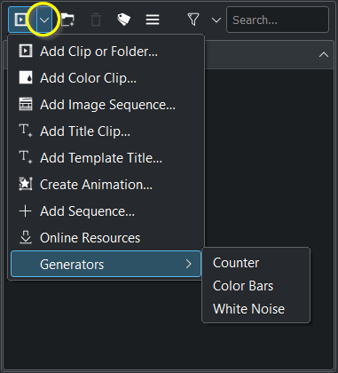 Kdenlive_Add_other_clip_types
