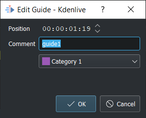 Kdenlive edit guide