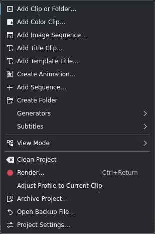 kdenlive2304_project_menu