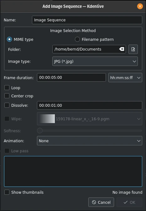 kdenlive2304_add_image_sequence_window