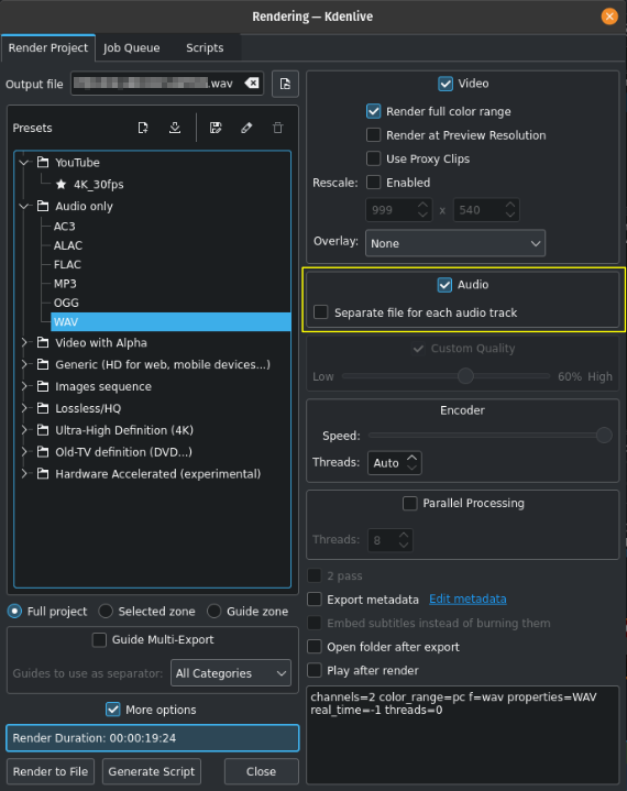kdenlive2308_render_audio.webp