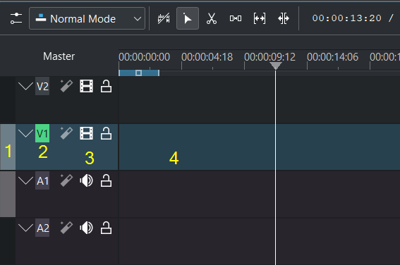 Editing active track