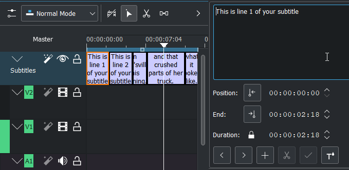 subtitle split after the split