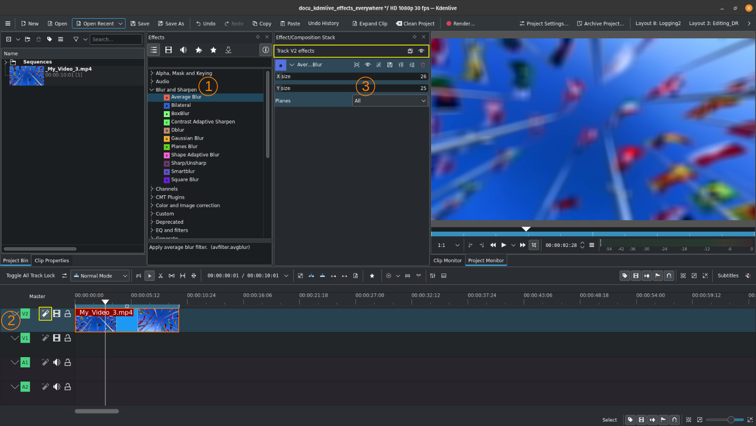 Ефекти повсюди — Kdenlive Manual 24.05 documentation